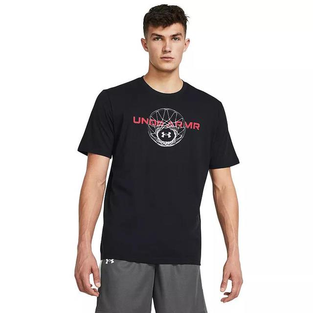 Mens Under Armour Basketball Wordmark Short Sleeve Graphic Tee Product Image