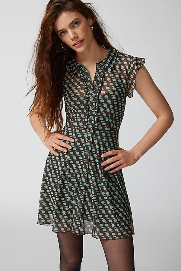 Urban Outfitters UO Violet Printed Mini Dress Womens at Urban Outfitters Product Image