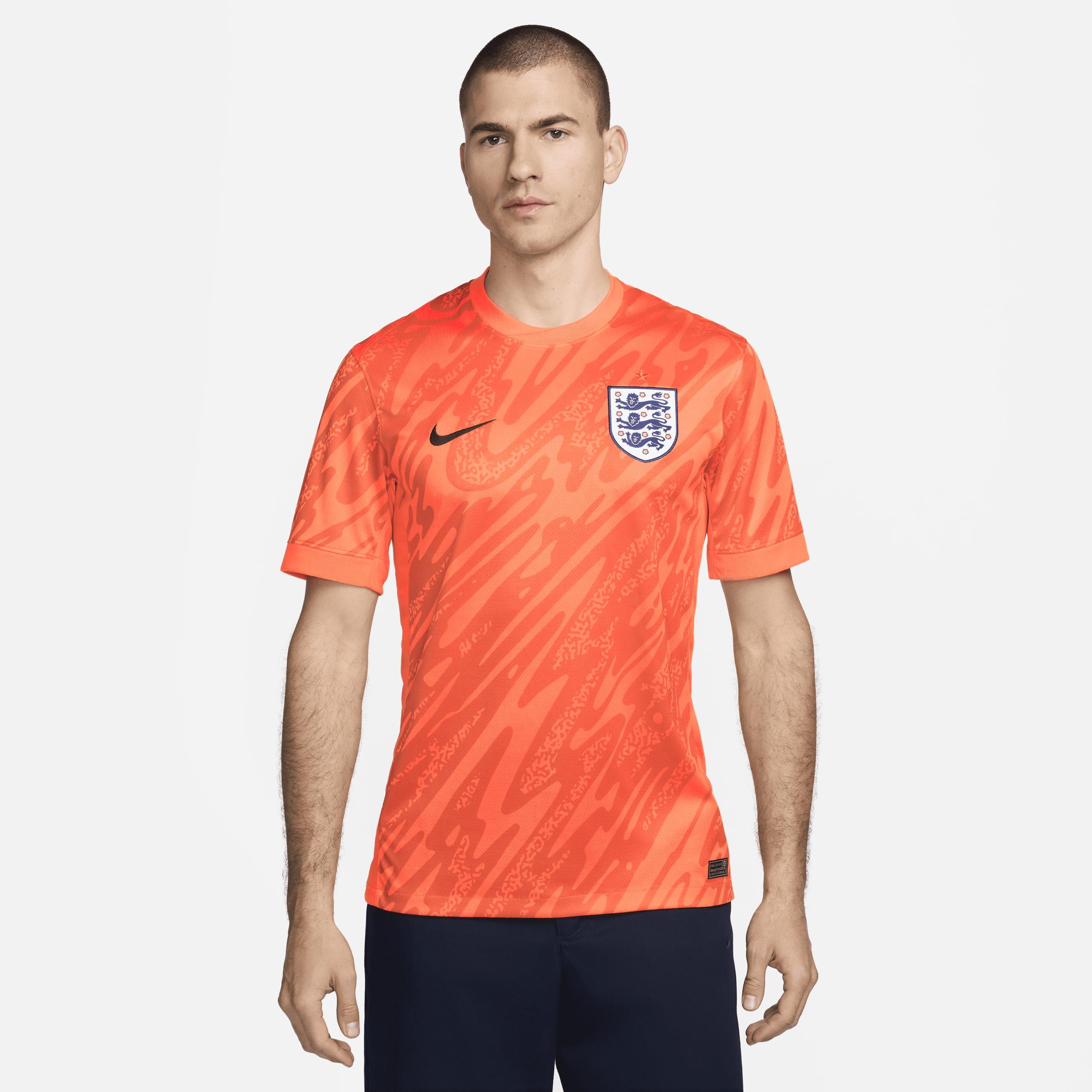 England (Team) 2024/25 Stadium Goalkeeper Nike Men's Dri-FIT Soccer Replica Short-Sleeve Jersey Product Image