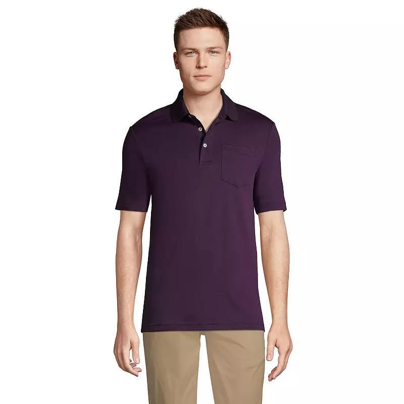 Mens Lands End Super Soft Supima Pocket Polo Product Image