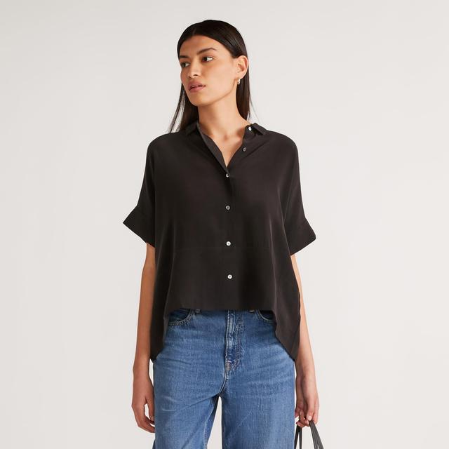 The Boxy Shirt in Washable Silk Product Image