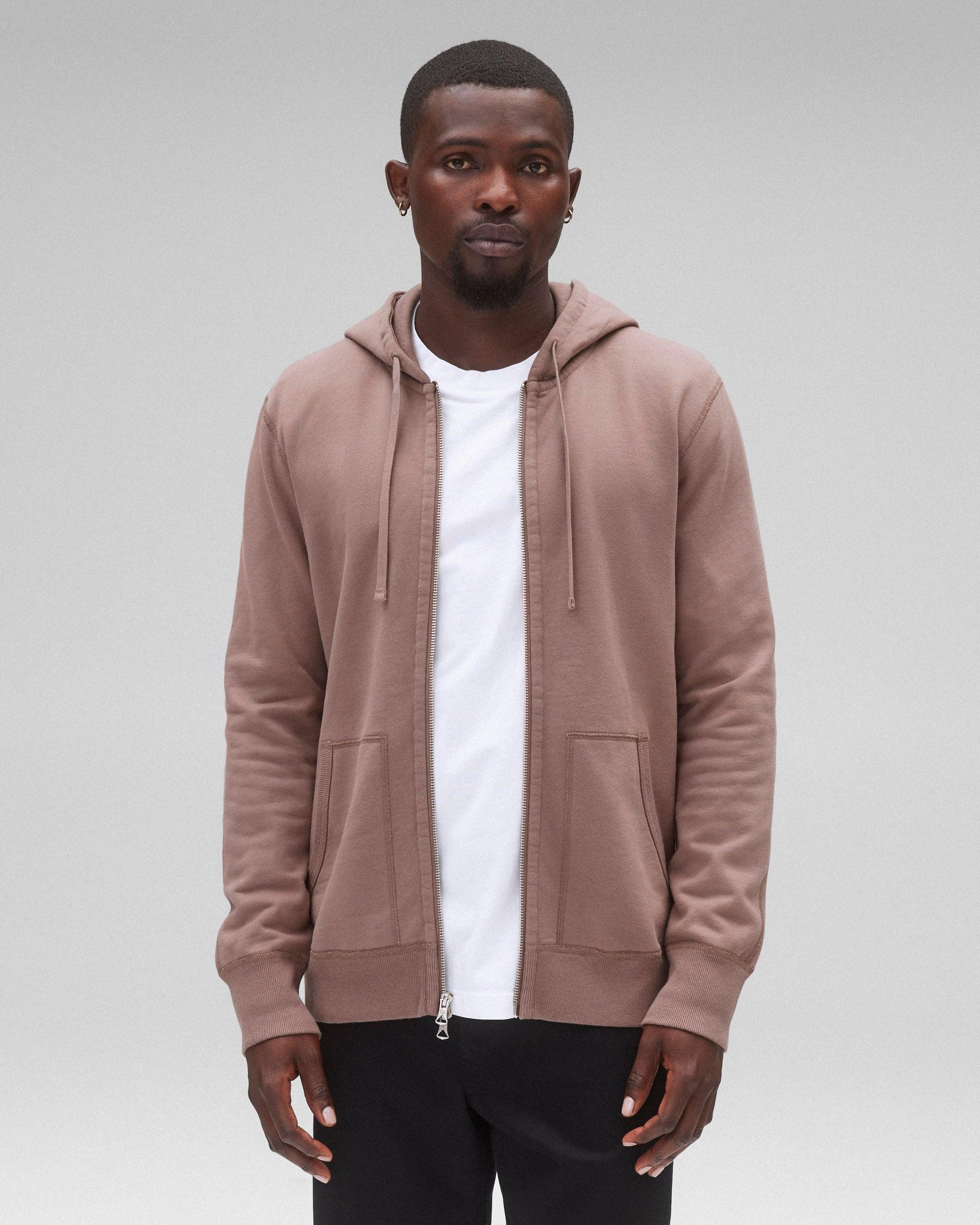 Midweight Terry Slim Zip Hoodie Male Product Image