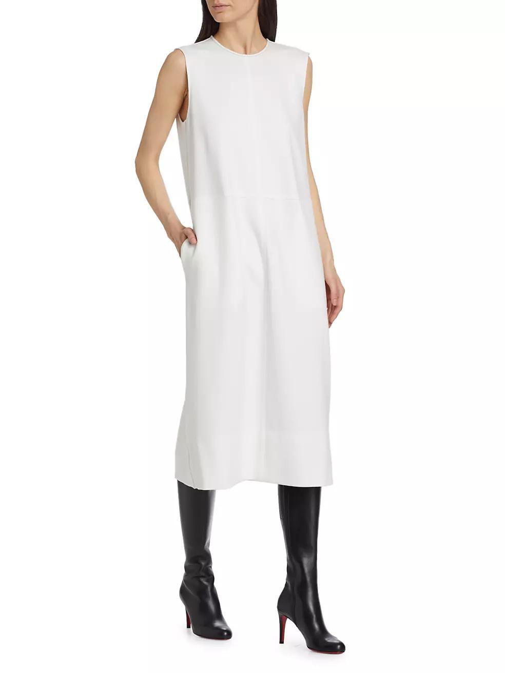 Sleeveless Shift Midi-Dress Product Image