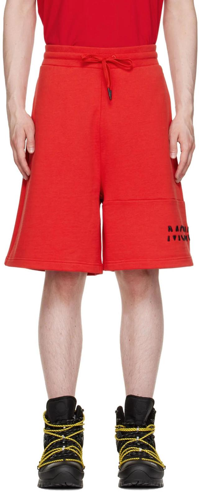 Red Cotton Shorts In 463 Red Product Image