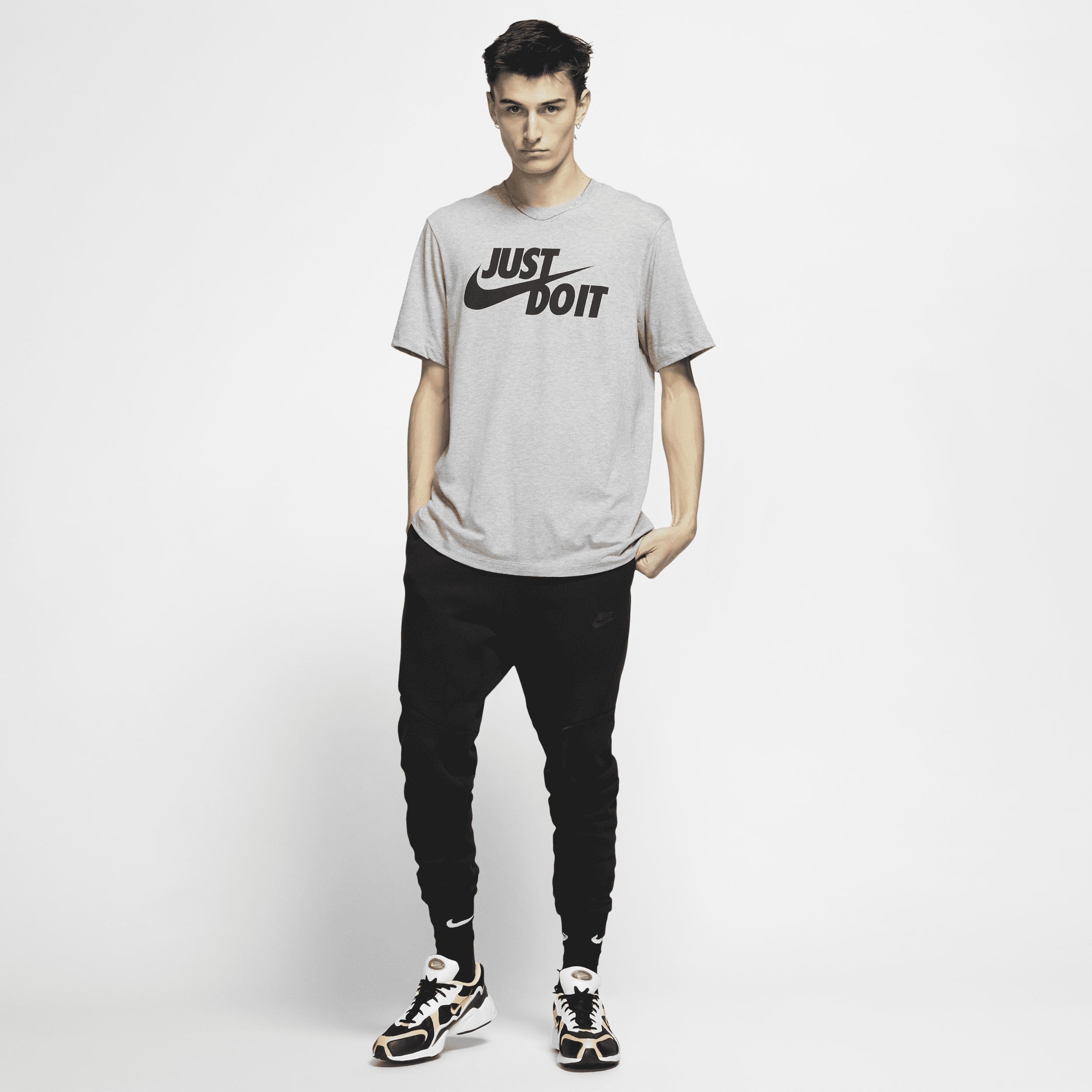 Mens Nike Just Do It Logo Tee Grey Product Image