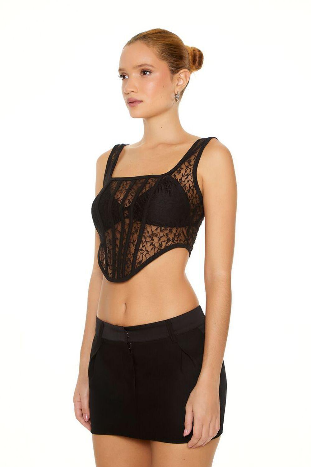 Lace Corset Crop Top | Forever 21 Product Image