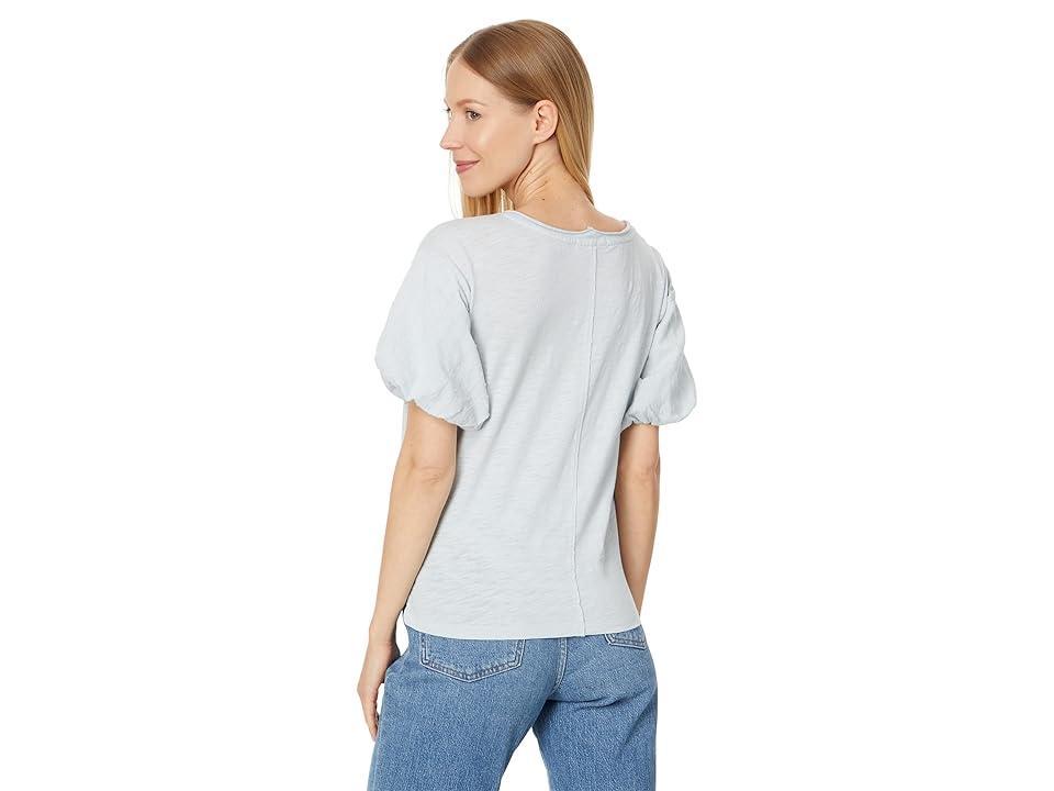 Mod-o-doc Open Neck Bubble Sleeves Tee (Silver Grip) Women's Clothing Product Image