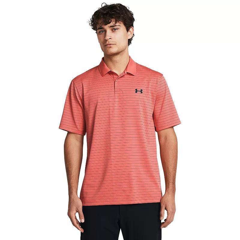 Big & Tall Under Armour Classic-Fit Striped Performance Polo, Mens Product Image