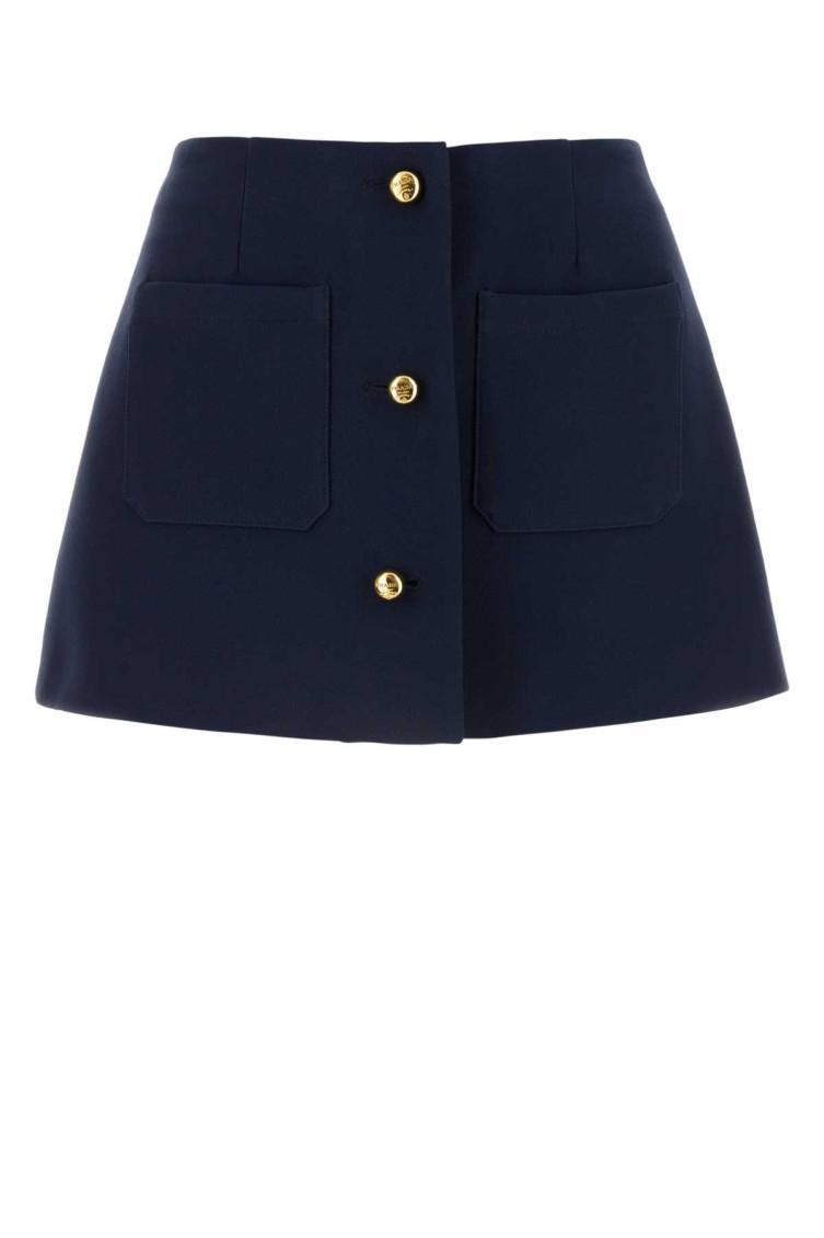 Button In Navy Blue Product Image