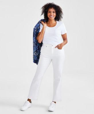 Style & Co Womens High Rise Straight-Leg Jeans, Regular, Short and Long Lengths, Created for Macys Product Image