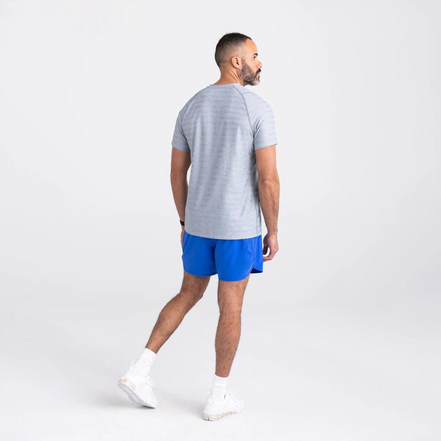 Cooling Mesh Short Sleeve Crew - Mid Grey Heather Male Product Image