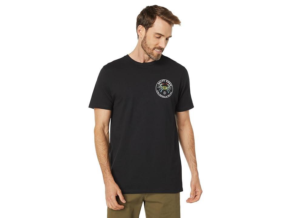 Salty Crew Blue Crabber Premium Short Sleeve Tee (Black) Men's Clothing Product Image