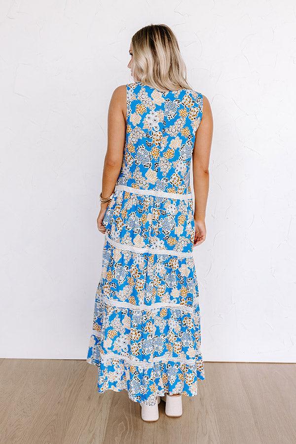 San Fran Cafe Floral Maxi Dress Product Image