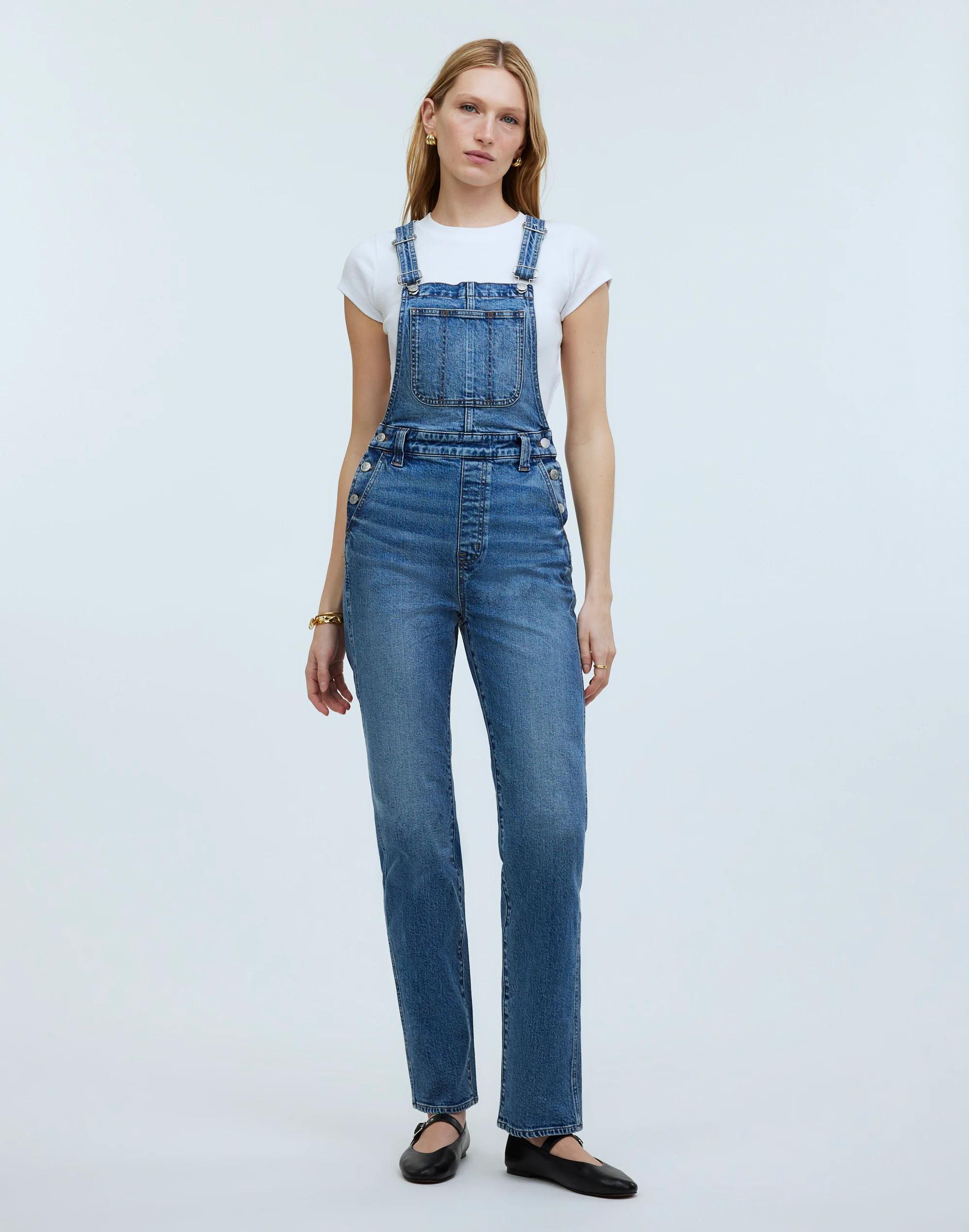 The '90s Straight Overalls in Fawnbrook Wash Product Image