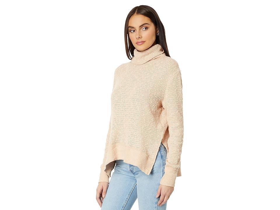 Roll Neck Slouchy Sweater In Camel-brown Product Image