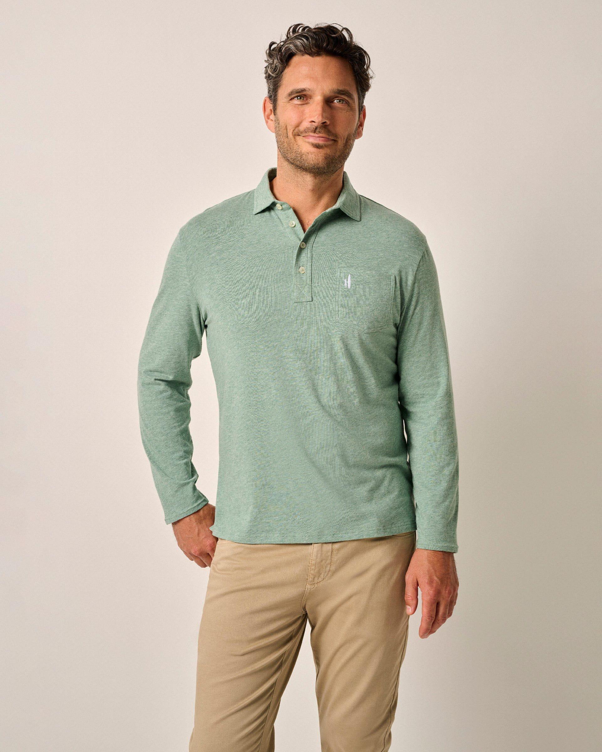 johnnie-O Cutler Long Sleeve Original 4-Button Polo Product Image