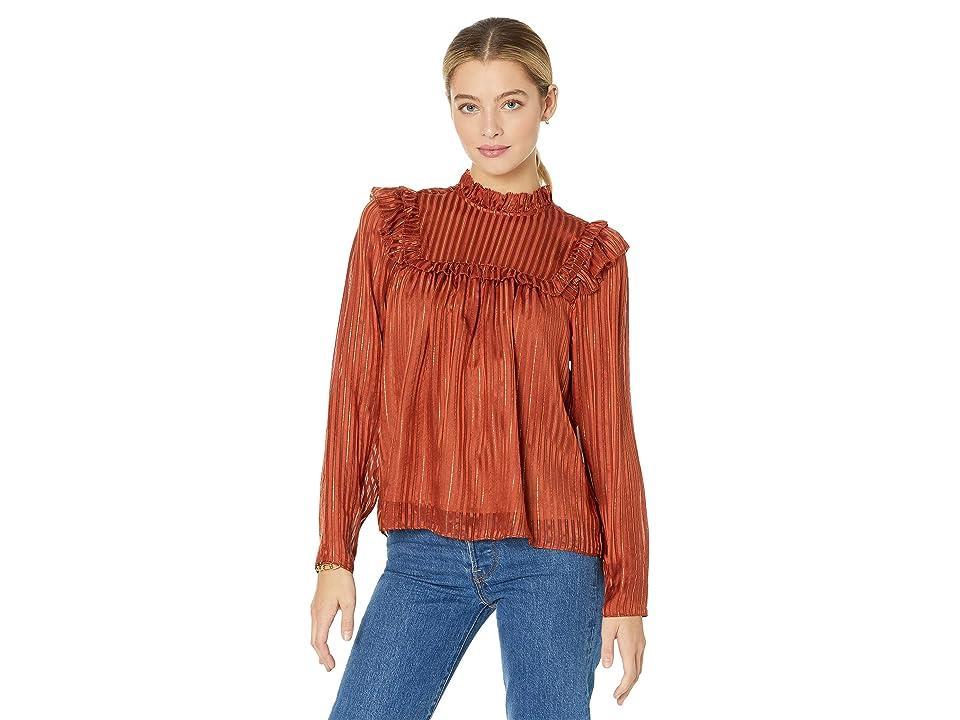 Marie Oliver Estelle Blouse (Clay) Women's Clothing Product Image