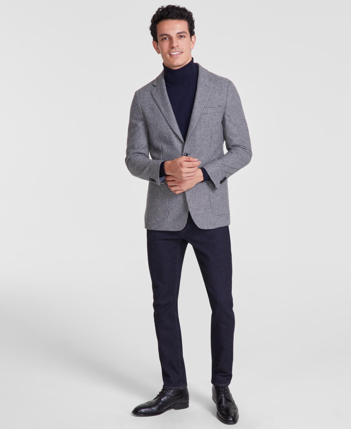 Tommy Hilfiger Mens Modern-Fit Wool Blend Sport Coat - Light Grey product image