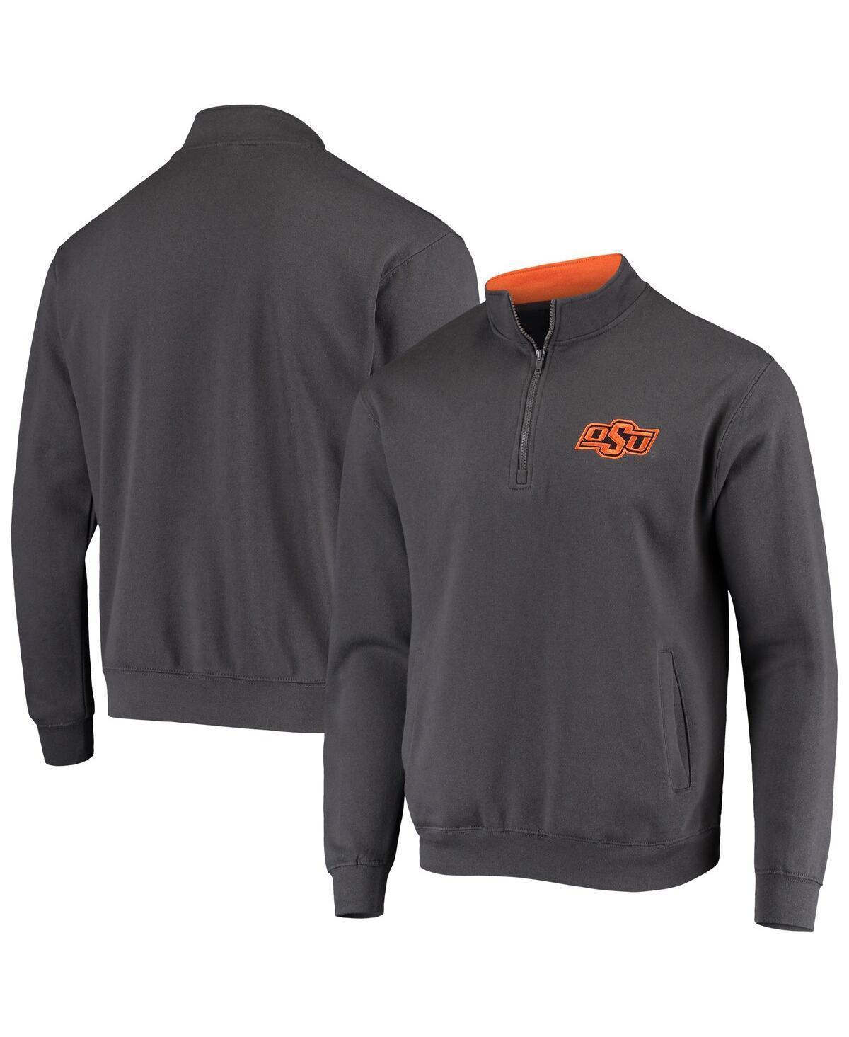 Mens Colosseum Charcoal Oklahoma State Cowboys Tortugas Logo Quarter-Zip Jacket Product Image