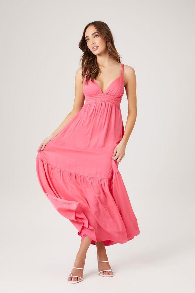 Tiered Cutout Sweetheart Maxi Dress | Forever 21 Product Image