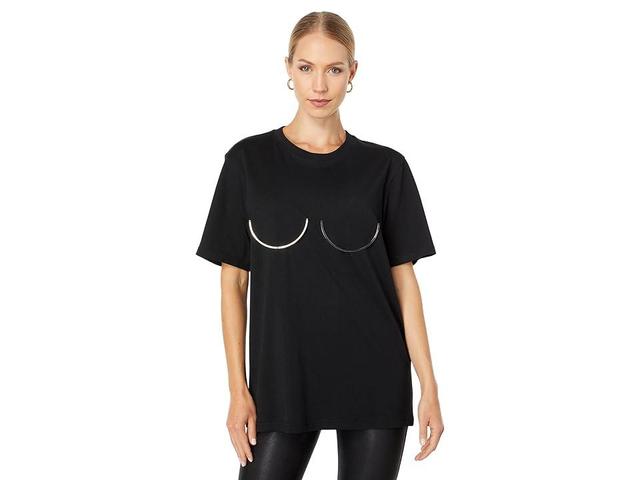 Boyarovskaya T-Shirt with Metal (Black) Women's T Shirt Product Image