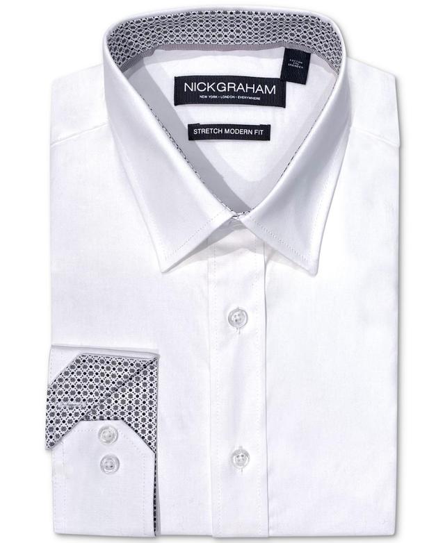 Nick Graham Mens Poplin Solid Dress Shirt Product Image