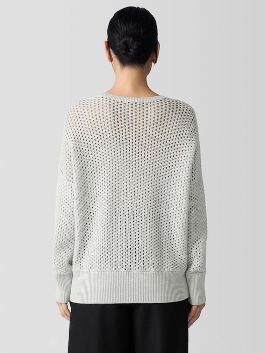 Merino Crew Neck Top in Regenerative Wool Product Image