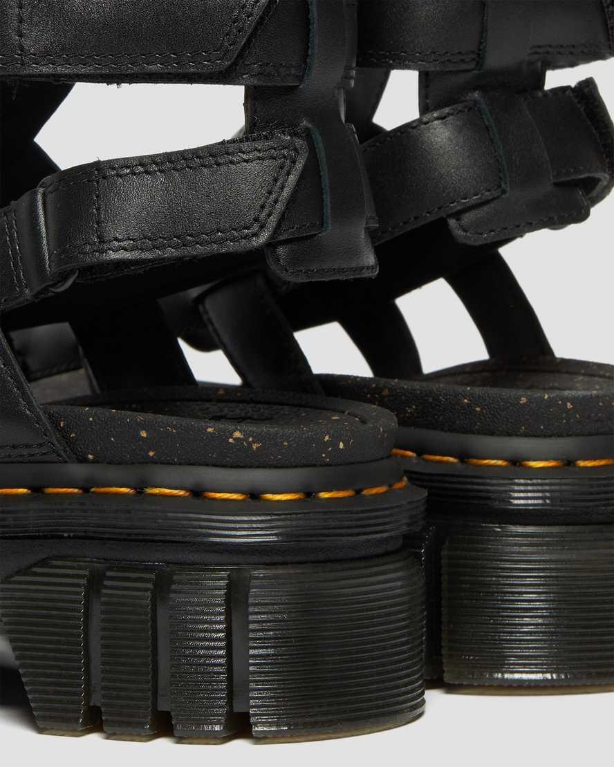 DR MARTENS Ricki Nappa Lux Leather Platform Gladiator Sandals Product Image