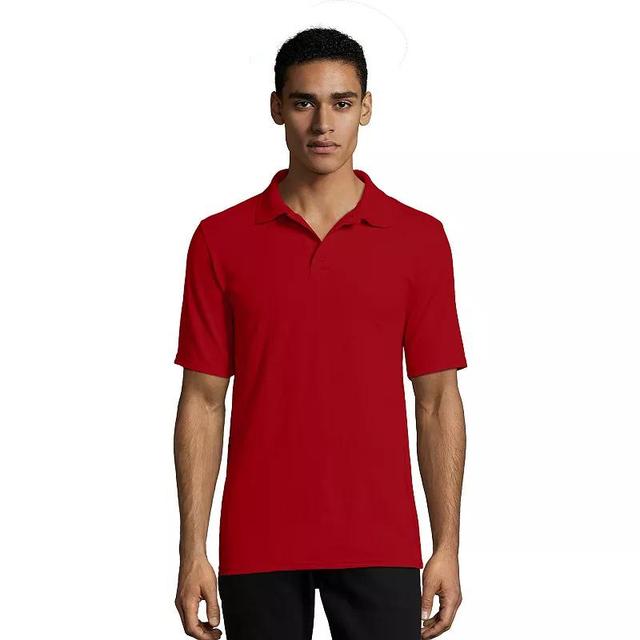 Hanes Mens Big & Tall X-Temp Performance Pique Polo Short Sleeve Shirt Product Image