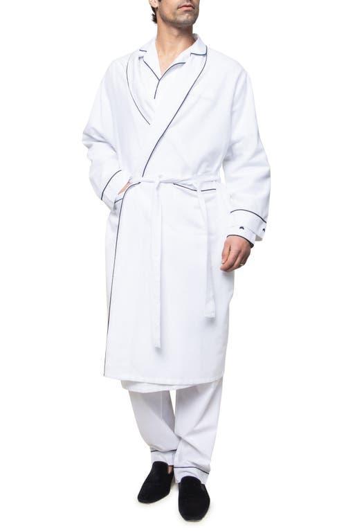 Mens Solid Robe w/ Contrast Piping Product Image