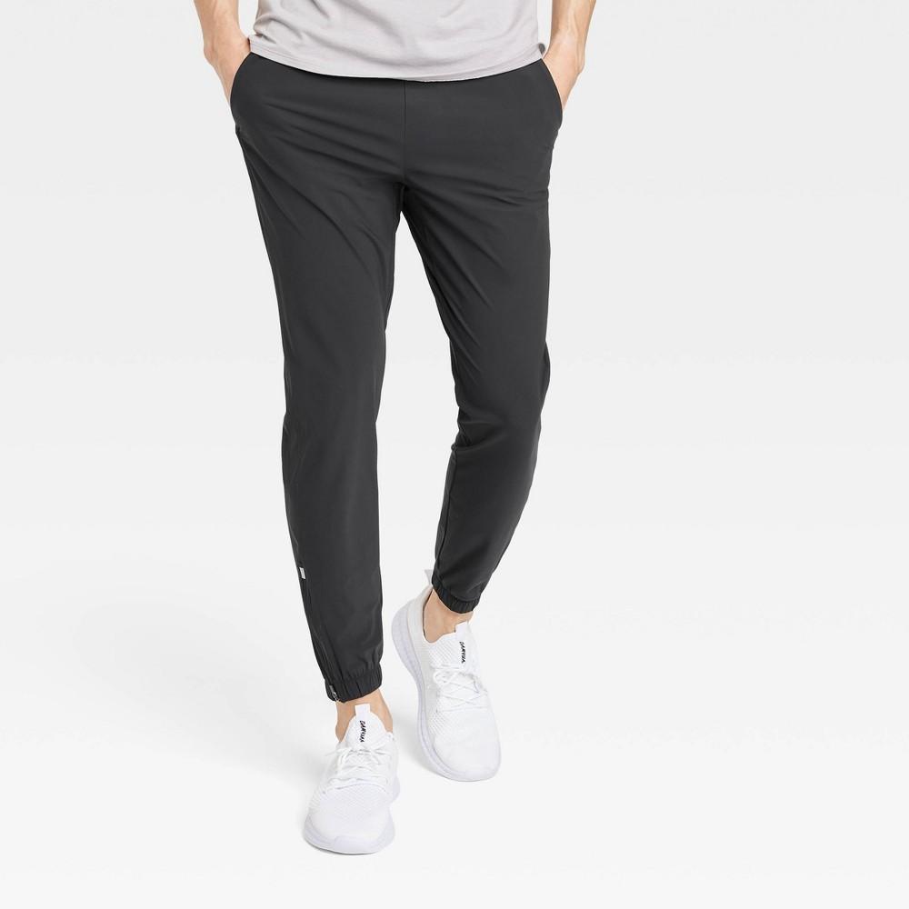 Mens Lightweight Tricot Joggers - All in Motion Black M Product Image