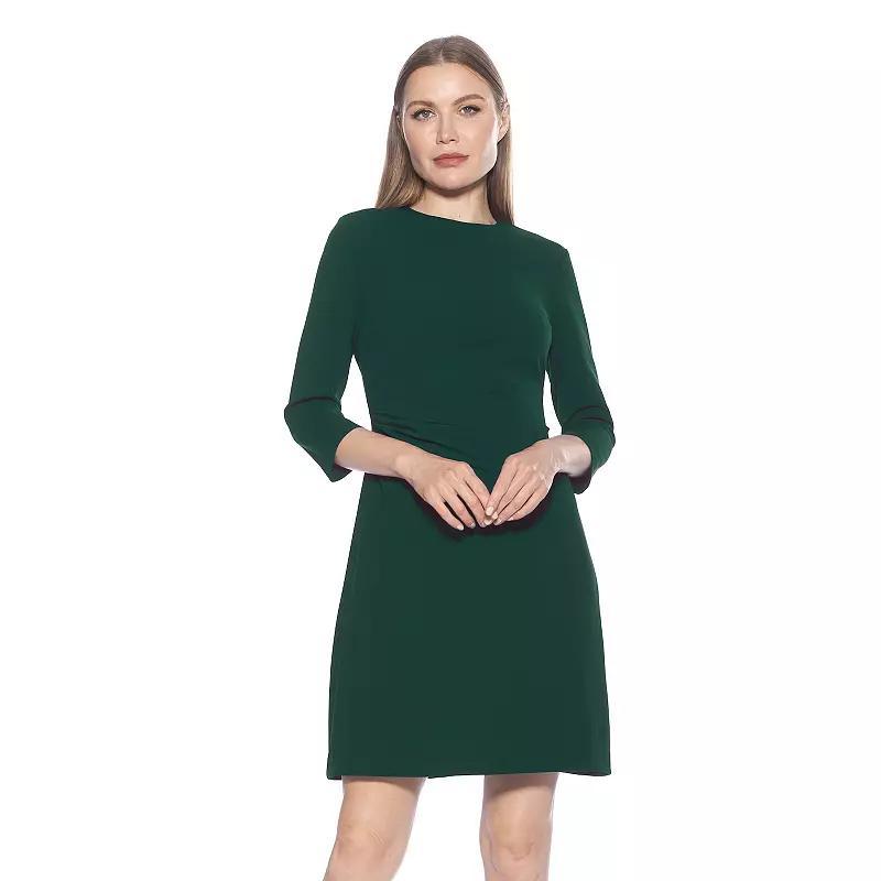 Womens ALEXIA ADMOR Cristal Crewneck Pleated Dress product image