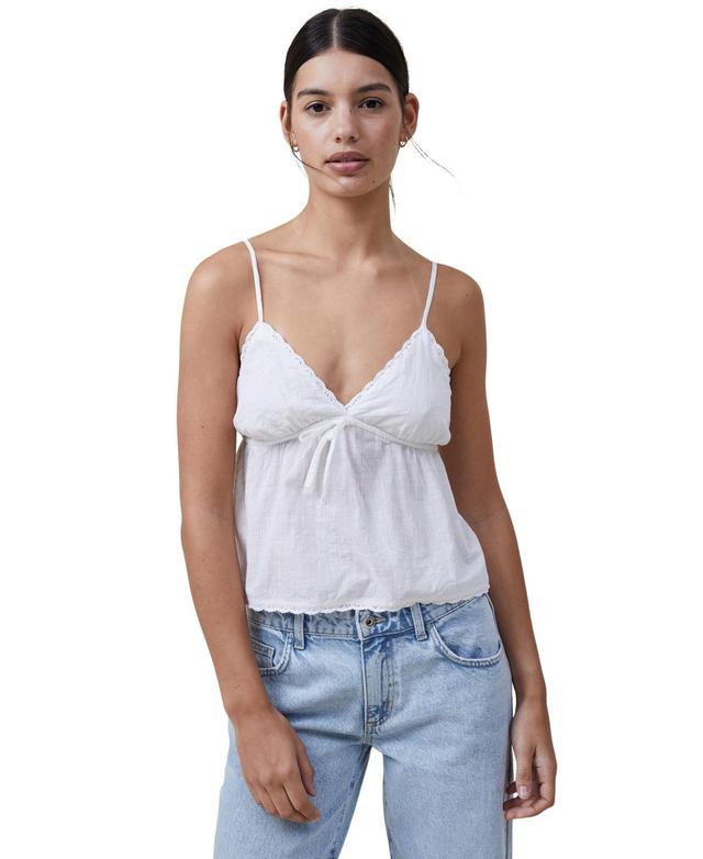 Cotton On Womens Cotton Lace Camisole Product Image