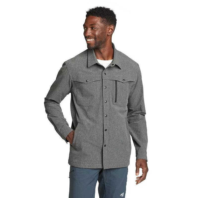 Mens Eddie Bauer Acclivity Shirt Jacket Grey Heather Product Image