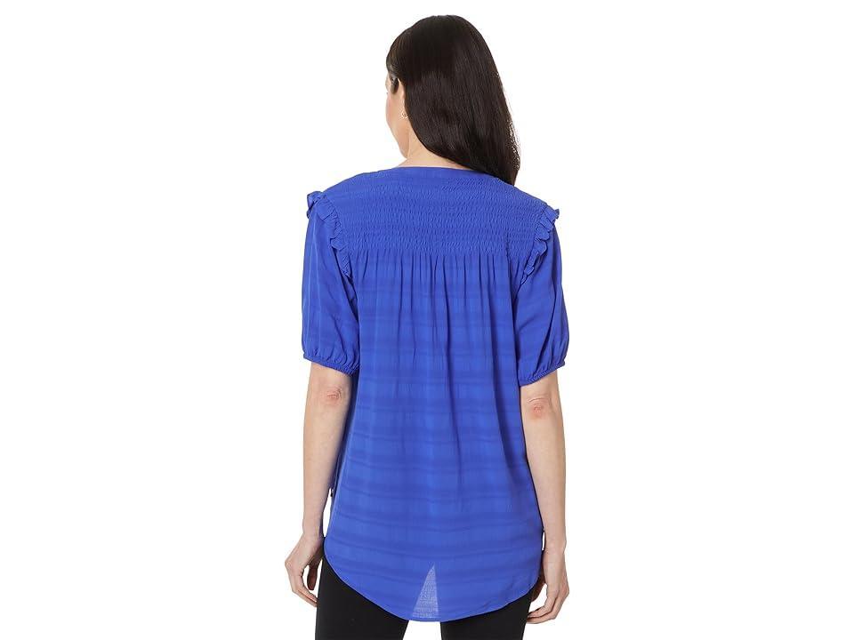 Women's Smocked Textured Blouse Product Image