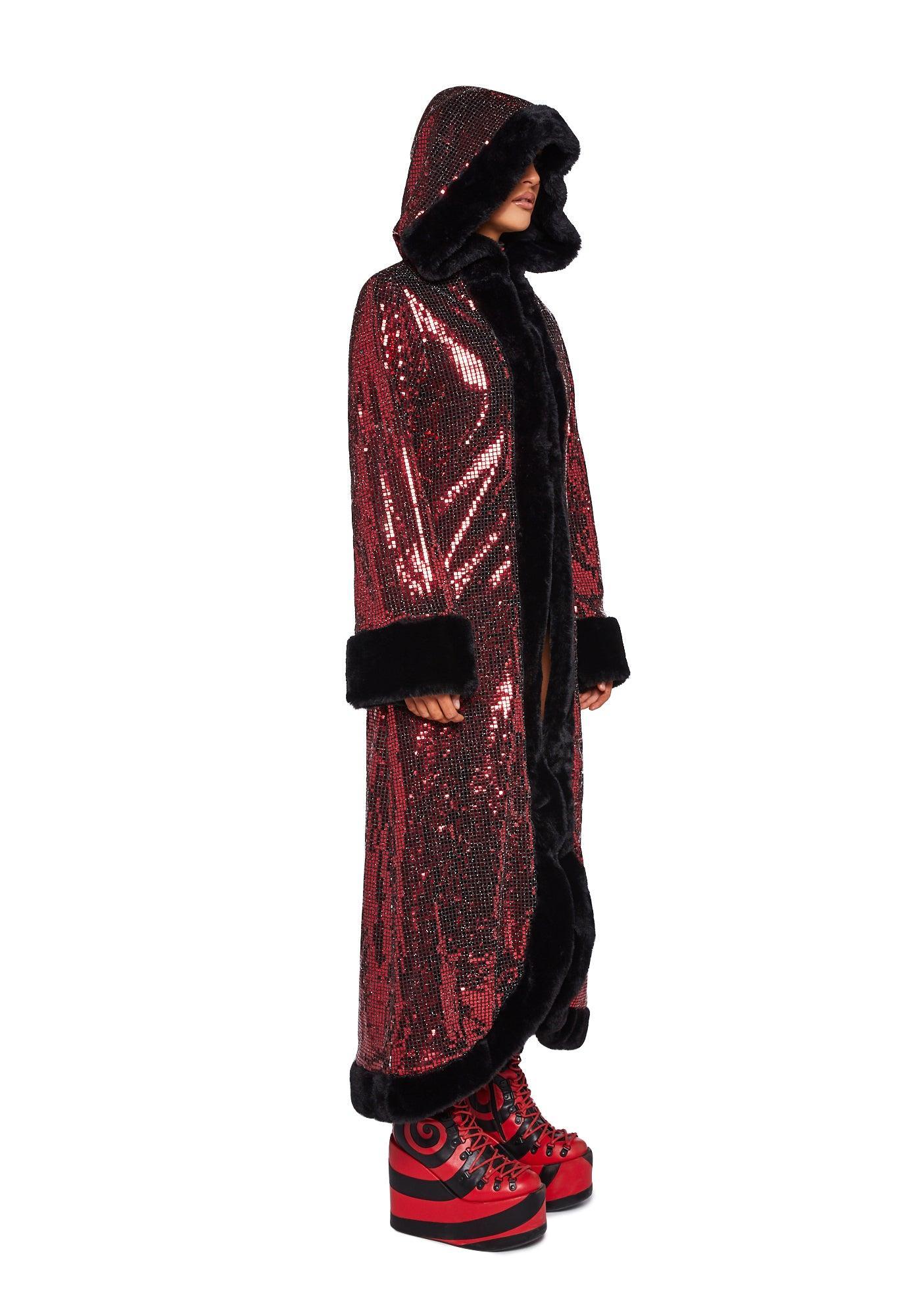 Disco Fusion Hooded Duster - Red Male Product Image