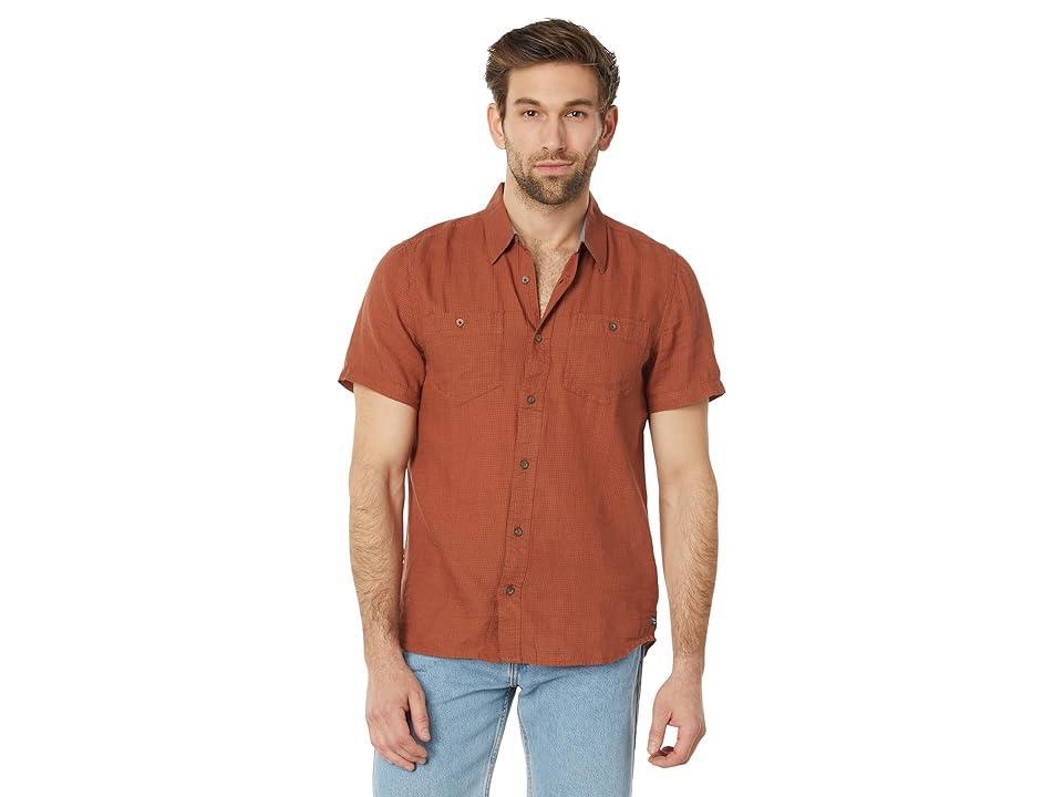 Toad&Co Honcho Short Sleeve Shirt (Rust) Men's Clothing Product Image