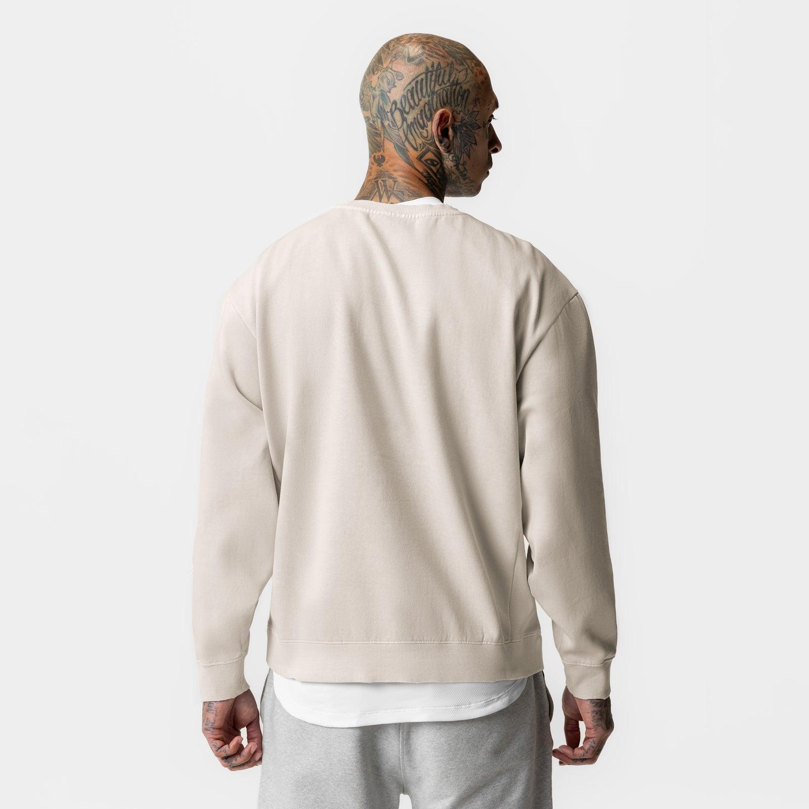 0861. Tech Essential™ Distressed Crewneck - Faded Stone Product Image