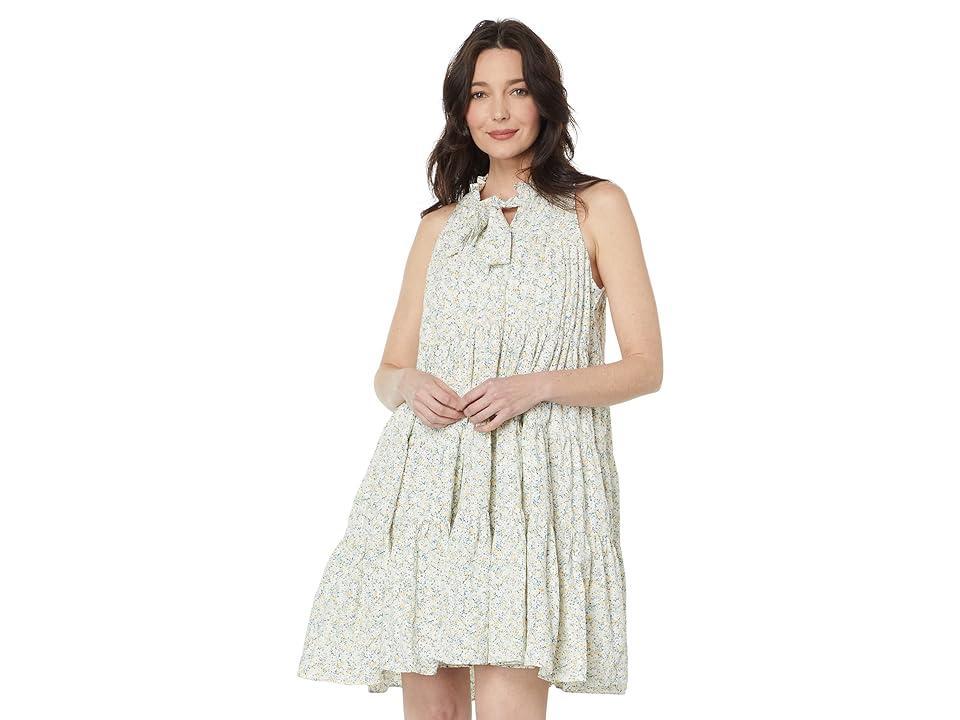 Womens Orielle Floral Tie-Neck Minidress Product Image