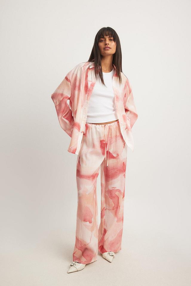 Flowy Printed Pants Product Image