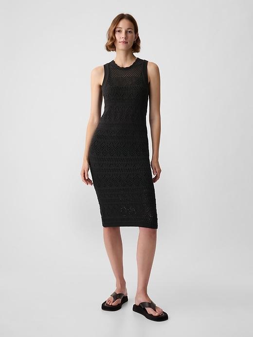 Crochet Midi Dress Product Image