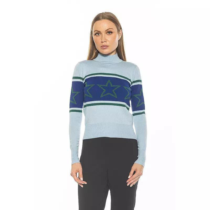 Womens ALEXIA ADMOR Lisa Long Sleeve Mockneck Sweater Product Image