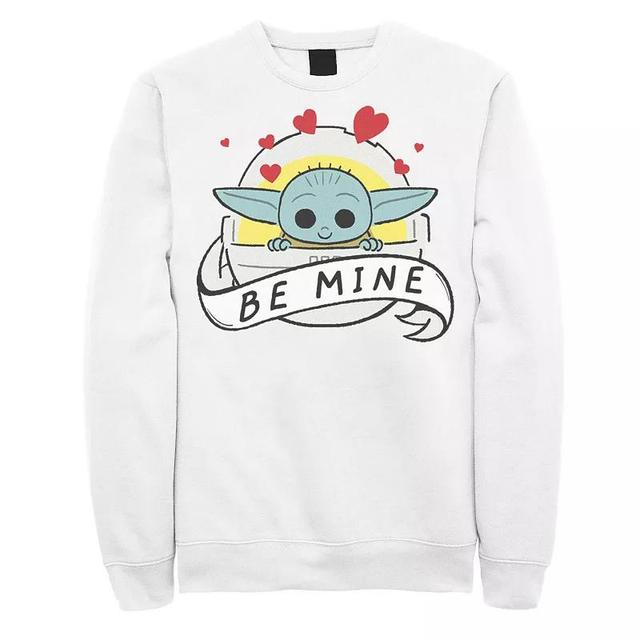 Mens Star Wars The Mandalorian The Child Be Mine Valentines Day Sweatshirt Product Image