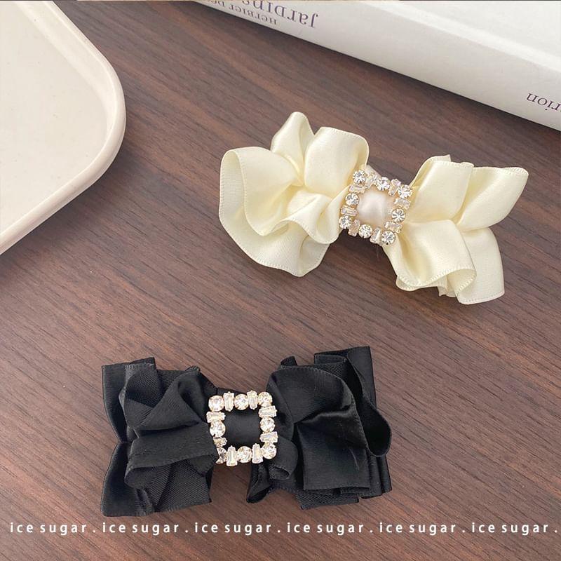 Rhinestone Bowknot Hair Clip Product Image