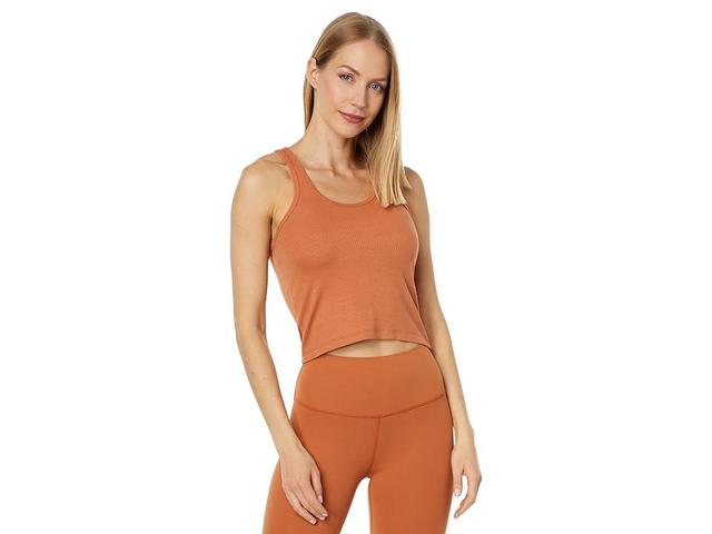 Splits59 Ashby Rib Crop (Pecan) Women's Clothing Product Image