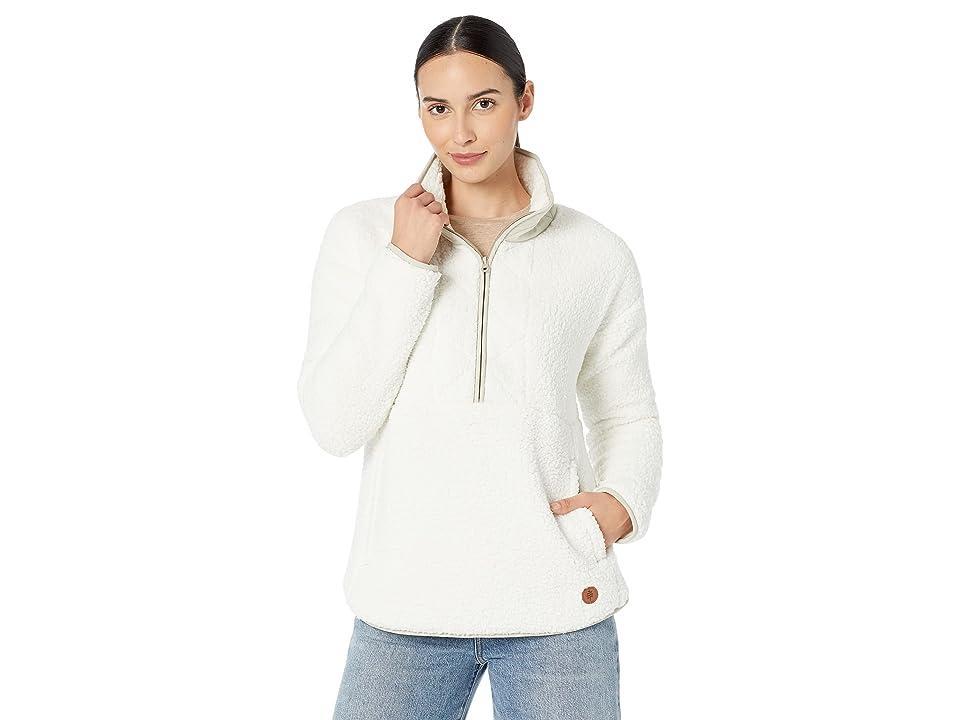 Royal Robbins Urbanesque Sherpa 1/2 Zip (Creme) Women's Clothing Product Image