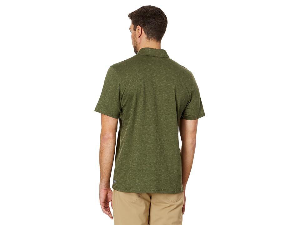 Toad&Co Tempo Short Sleeve Polo (Chive) Men's Clothing Product Image