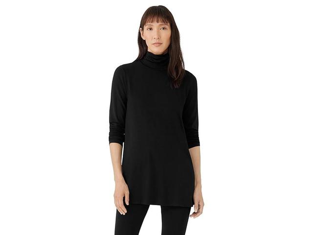 Eileen Fisher Scrunch Neck Tunic Women's Clothing Product Image