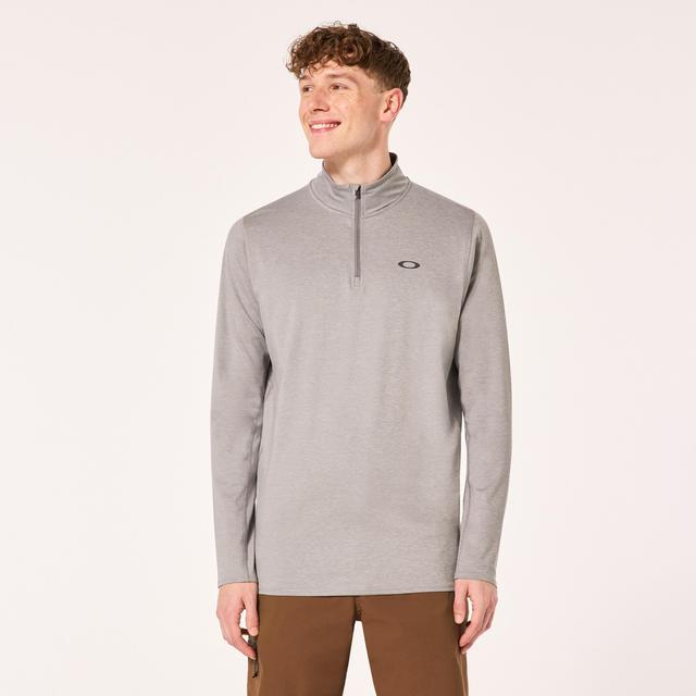 Oakley Gravity Range 1/4 Zip Pullover (Steel Grey Heather) Men's Clothing Product Image