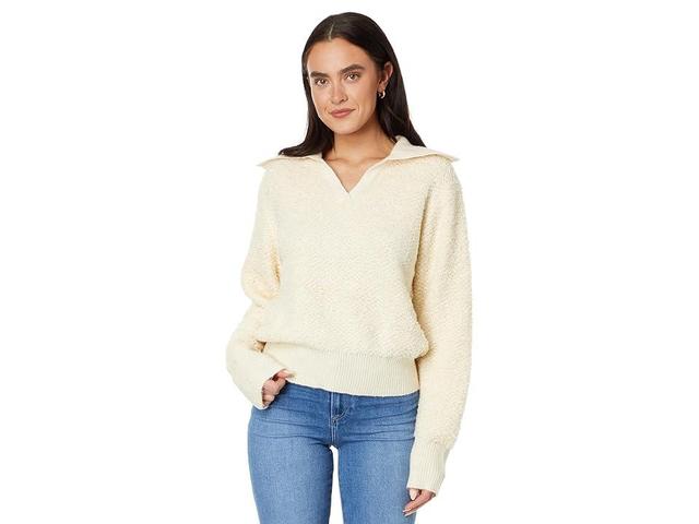 en saison Hayes Sweater Top (Cream) Women's Clothing Product Image